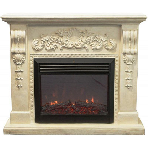 RealFlame Juliana Castle 26 очаг Moonblaze Deluxe белый фронтальный_1 RealFlame Juliana Castle 26 очаг Moonblaze Deluxe белый фронтальный_1