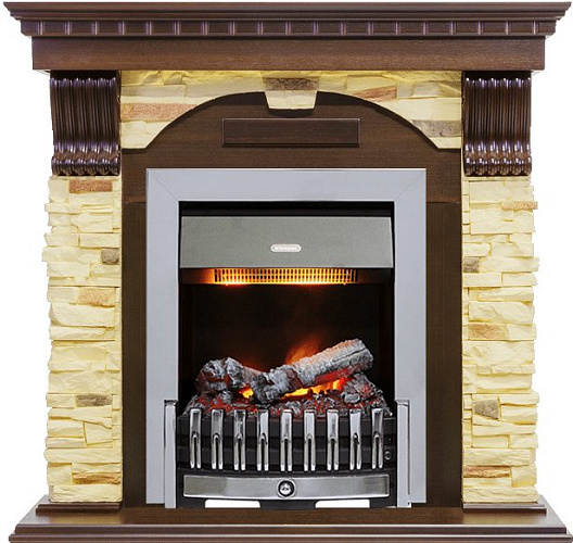 Dimplex Dublin очаг Danville Chrome FB2 дуб/сланец белый_1 Dimplex Dublin очаг Danville Chrome FB2 дуб/сланец белый_1