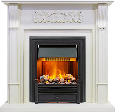 Каминокомплект Dimplex Venice очаг Brookline Black фактурный белый Dimplex Venice очаг Brookline Black фактурный белый