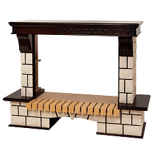 Портал RealFlame Stone New 33 AO античный дуб фронтальный RealFlame Stone New 33 AO античный дуб фронтальный