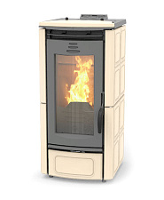 Пеллетный камин c канальным отоплением THERMOROSSI 5000 TCOM MAIOLICA 10 Пеллетный камин c канальным отоплением THERMOROSSI 5000 TCOM MAIOLICA 10