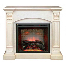 Электрический каминокомплект RealFlame Ceasar WT очаг Leeds 26 SD белый RealFlame Ceasar WT очаг Leeds 26 SD белый