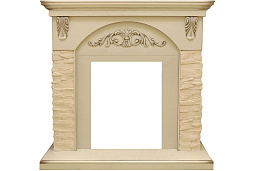 Портал Royal Flame Bern Сланец крупный бежевый / Алебастр темная патина Royal Flame Bern Сланец крупный бежевый / Алебастр темная патина