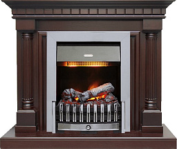 Каминокомплект Dimplex Dallas очаг Danville Chrome FB2 темный дуб Dimplex Dallas очаг Danville Chrome FB2 темный дуб