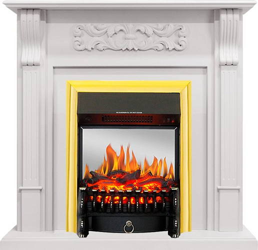 Royal Flame Venice с очагом Fobos FX M Brass фактурный белый_0 Royal Flame Venice с очагом Fobos FX M Brass фактурный белый_0