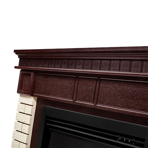 Каминокомплект Firelight: Очаг EFP/P- 2520LS, портал Bricks 25 камень бежевый, шпон темный дуб_1 Каминокомплект Firelight: Очаг EFP/P- 2520LS, портал Bricks 25 камень бежевый, шпон темный дуб_1