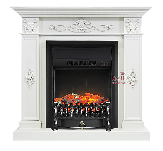 Royal Flame Derby очаг Fobos FX Black old silver_1 Royal Flame Derby очаг Fobos FX Black old silver_1