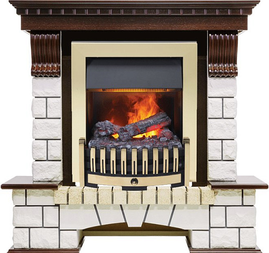 Dimplex Pierre Luxe очаг Danville Brass FB2 темный дуб/белый угловой_0 Dimplex Pierre Luxe очаг Danville Brass FB2 темный дуб/белый угловой_0