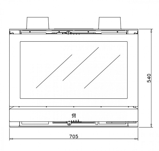 Топка RCr TC, два боковых стекла (Rocal)_1 Топка RCr TC, два боковых стекла (Rocal)_1