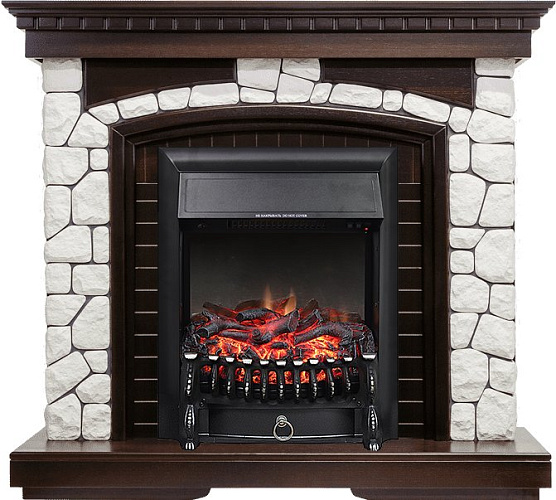 Royal Flame Glasgow очаг Fobos FX Black темный дуб/белый_0 Royal Flame Glasgow очаг Fobos FX Black темный дуб/белый_0