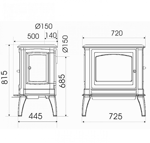Чугунная печь VERCORS 3 (Supra)_1 Чугунная печь VERCORS 3 (Supra)_1
