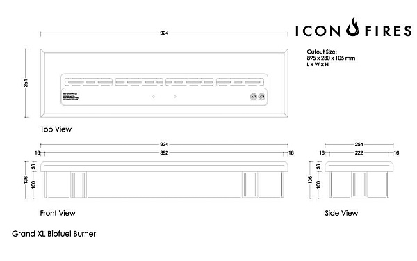 ICON FIRES Commercial LINEAR 914mm_1 ICON FIRES Commercial LINEAR 914mm_1