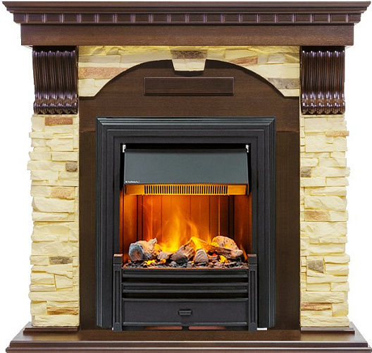 Dimplex Dublin очаг Brookline Black слоновая кость с патиной/сланец крем_3