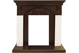 Портал Royal Flame Bern Сланец мелкий белый / Темный дуб Royal Flame Bern Сланец мелкий белый / Темный дуб