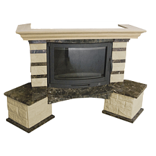 Каминная облицовка Bella Italia Alexandra (Александра) Угловая NS Каминная облицовка Bella Italia Alexandra (Александра) Угловая NS