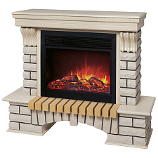 Электрический каминокомплект RealFlame Country WT очаг Moonblaze S BL белый дуб RealFlame Country WT очаг Moonblaze S BL белый дуб