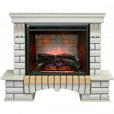 Электрический каминокомплект RealFlame Country WT очаг Leeds 26 SD белый дуб RealFlame Country WT очаг Leeds 26 SD белый дуб