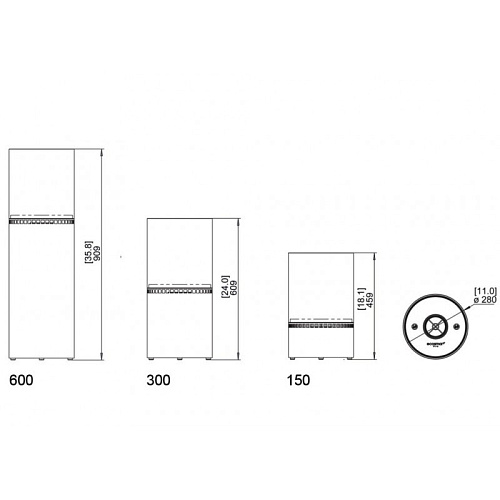 Ecosmart Fire Lighthouse 300 Black/CoreTen_3 Ecosmart Fire Lighthouse 300 Black/CoreTen_3