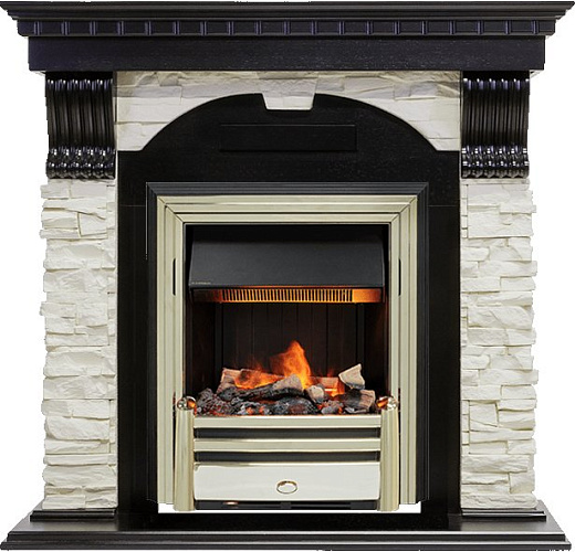 Dimplex Dublin очаг Cavendish слоновая кость с патиной/сланец крем_3 Dimplex Dublin очаг Cavendish слоновая кость с патиной/сланец крем_3