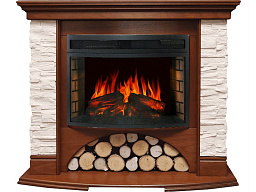 Каминокомплект Royal Flame Village с очагом Dioramic 25 LED FX орех Royal Flame Village с очагом Dioramic 25 LED FX орех