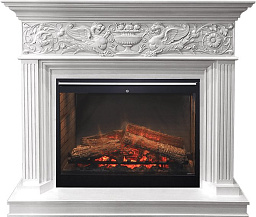 Каминокомплект Dimplex Palace очаг Symphony 30 DF3020-INT белый с серебром Dimplex Palace очаг Symphony 30 DF3020-INT белый с серебром