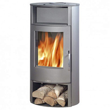 Печь-камин Island 7 Аква с теплообменником, серая сталь Печь-камин Island 7 Аква с теплообменником, серая сталь
