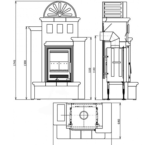 Кафельная печь Westfalia 710_2 Кафельная печь Westfalia 710_2
