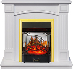 Каминокомплект Royal Flame Boston с очагом Majestic FX M Brass Белый Royal Flame Boston с очагом Majestic FX M Brass Белый