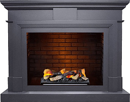 Каминокомплект Dimplex Coventry очаг Cassette 400 LNH-INT (с дровами) серый графит/кирпич Dimplex Coventry очаг Cassette 400 LNH-INT (с дровами) серый графит/кирпич